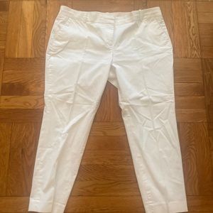 J. Crew Cafe Capri Pants in White!
